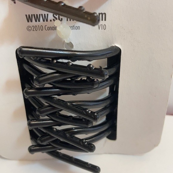 Scunci Hair Clip Claw Clamp Spring Free Clip 1 Pack of 2 No Metal Brown - Picture 9 of 10